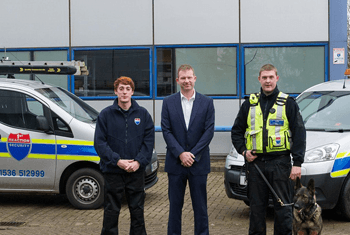 2 vans and a security guard, director and employee