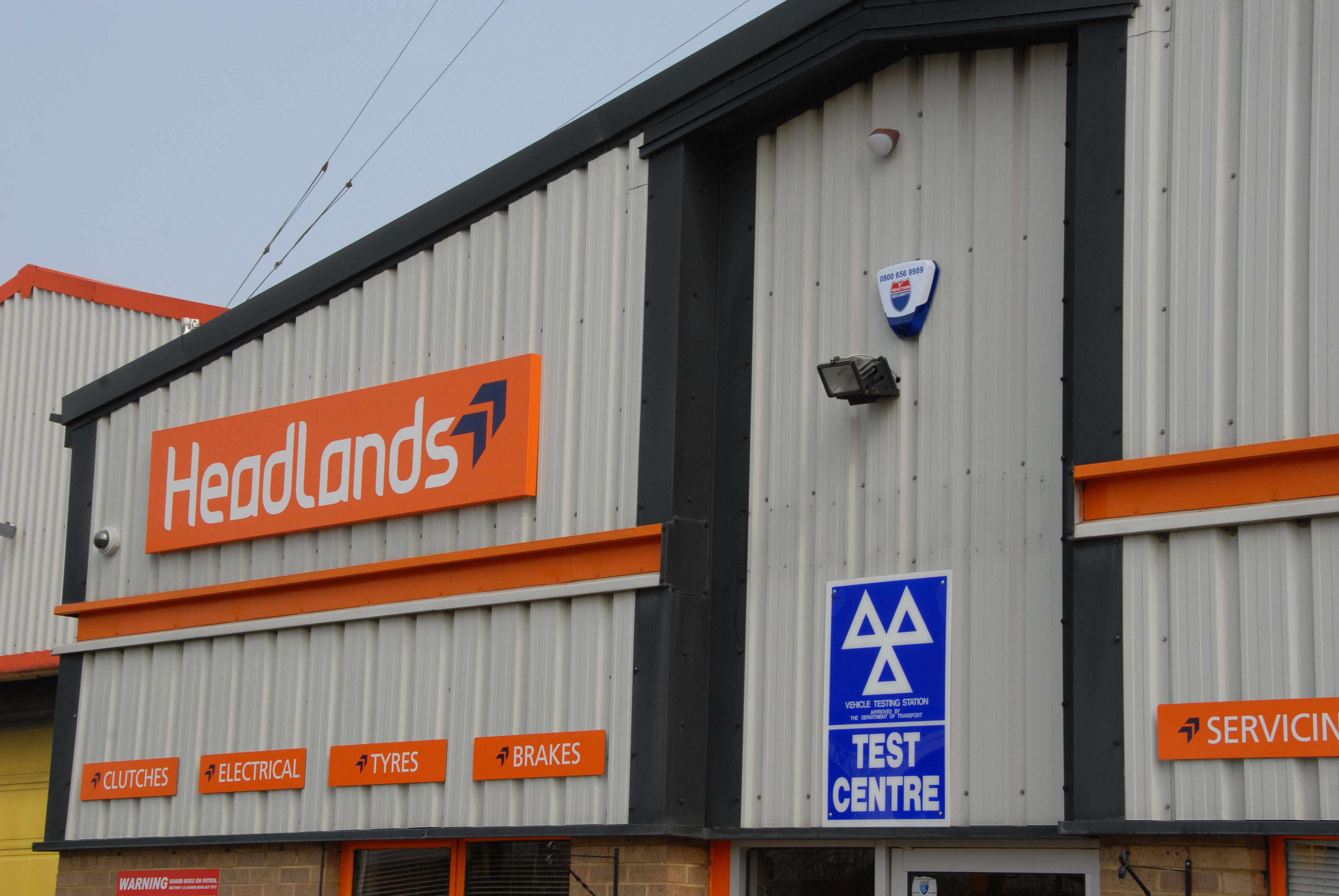 headlands garage with alarm